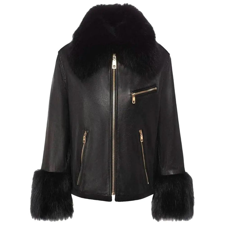  - Dolce & Gabbana Black Leather Di Lambskin Jackets & Coat - DO - 14195 - IT46 | L - Ask Me Wear