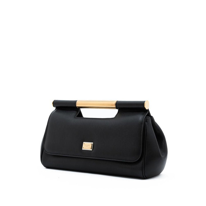  - Dolce & Gabbana Black Leather Handbag - DO& - 7506676 - Ask Me Wear