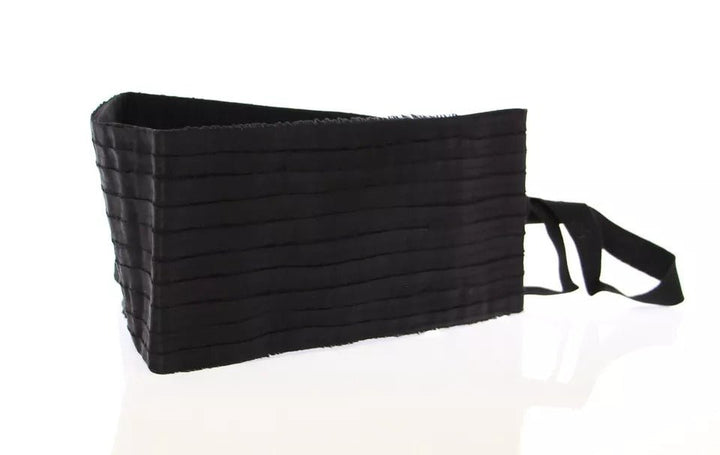  - Dolce & Gabbana Black Silk Womens Waist Cummerbund - HKC10026 - 40 - Ask Me Wear