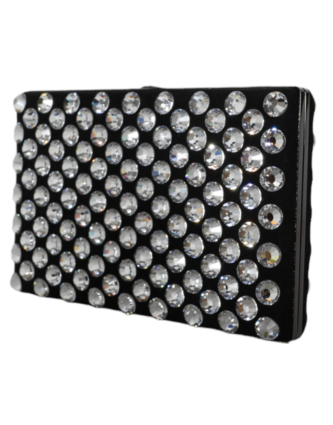  - Dolce & Gabbana Black Velvet Crystal Clutch Evening Party Purse Bag - BAG1585 - Ask Me Wear