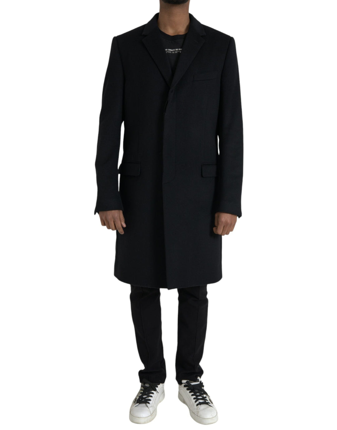  - Dolce & Gabbana Black Wool Cashmere Trench Coat Jacket - JKT3856 - 54 - Ask Me Wear