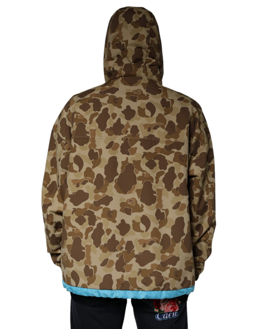  - Dolce & Gabbana Brown Camouflage Hooded Pullover Jacket - JKT41250 - 56 - Ask Me Wear