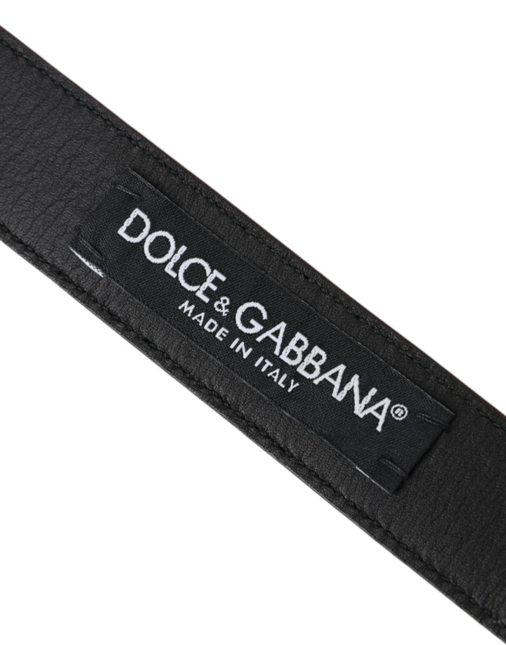  - Dolce & Gabbana Brown Leather Silver Metal Buckle Belt Men - BEL9178 - 95 - Ask Me Wear