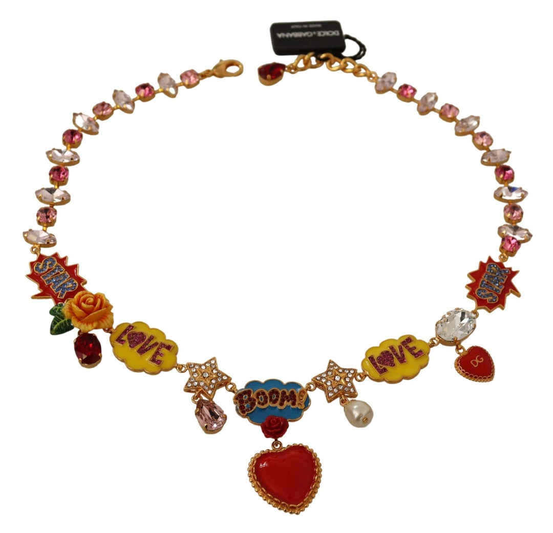  - Dolce & Gabbana Charm Necklace with Hand - Painted Elements - SMY100539 - Ask Me Wear