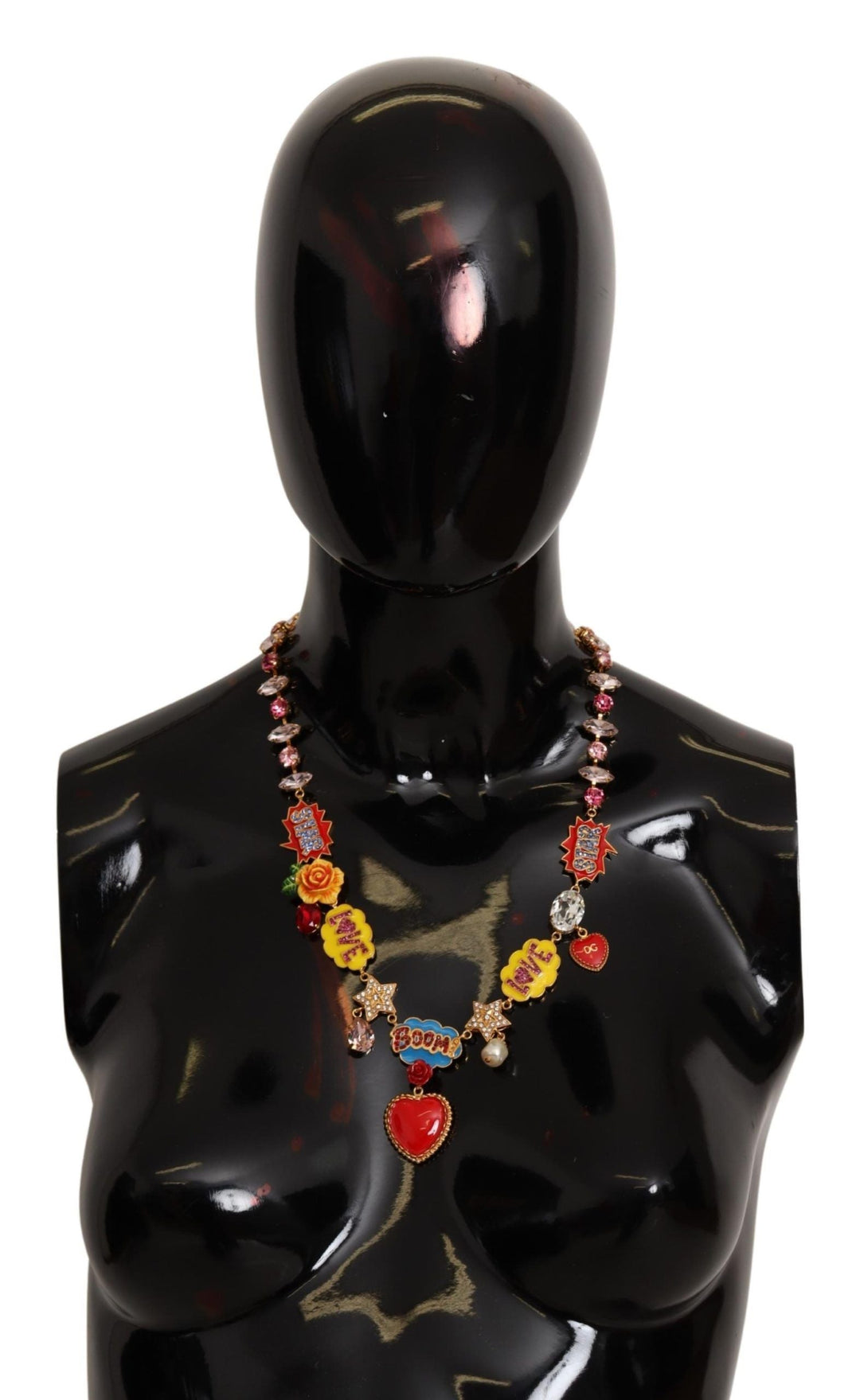  - Dolce & Gabbana Charm Necklace with Hand - Painted Elements - SMY100539 - Ask Me Wear