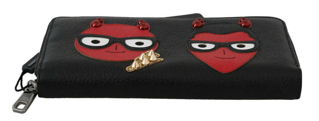  - Dolce & Gabbana Chic Black and Red Leather Continental Wallet - VAS8501 - Ask Me Wear