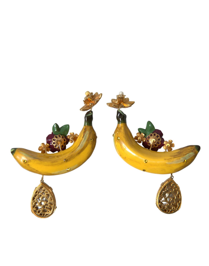  - Dolce & Gabbana Chic Clip - on Banana Dangle Earrings - SMY101215 - Ask Me Wear