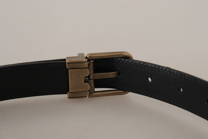  - Dolce & Gabbana Chic Engraved Logo Leather Belt - WMB414 - 75 - Ask Me Wear