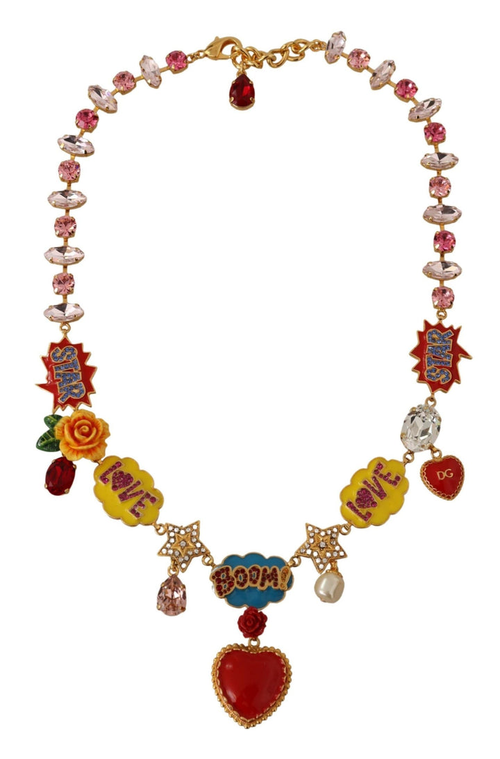  - Dolce & Gabbana Chic Fumetti Cartoons Statement Necklace - SMY100659 - Ask Me Wear