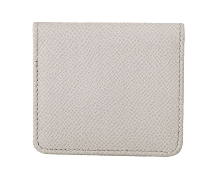  - Dolce & Gabbana Chic White Leather Condom Case Wallet - VAS15181 - Ask Me Wear