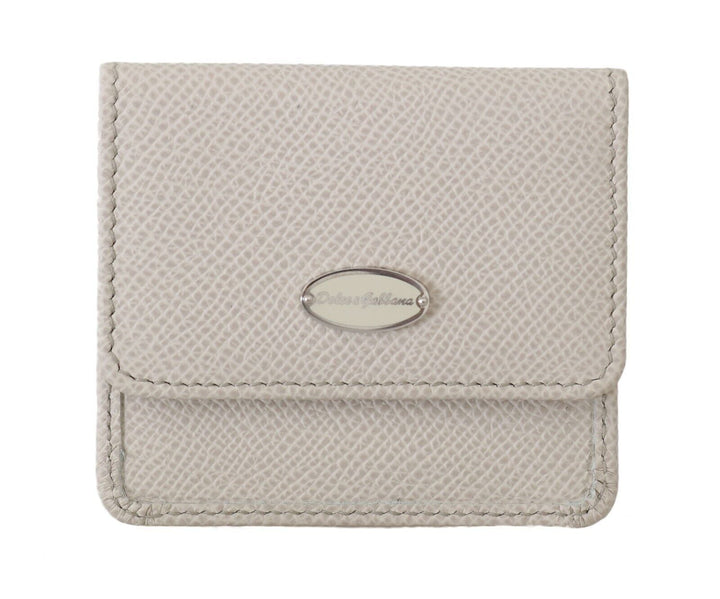  - Dolce & Gabbana Chic White Leather Condom Case Wallet - VAS15181 - Ask Me Wear