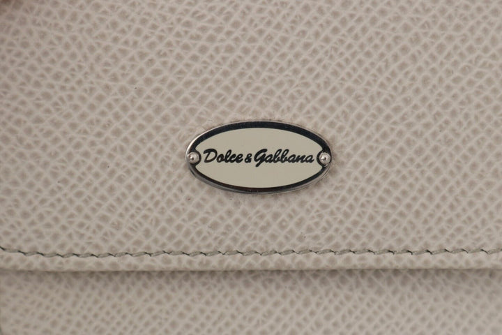  - Dolce & Gabbana Chic White Leather Condom Case Wallet - VAS15181 - Ask Me Wear