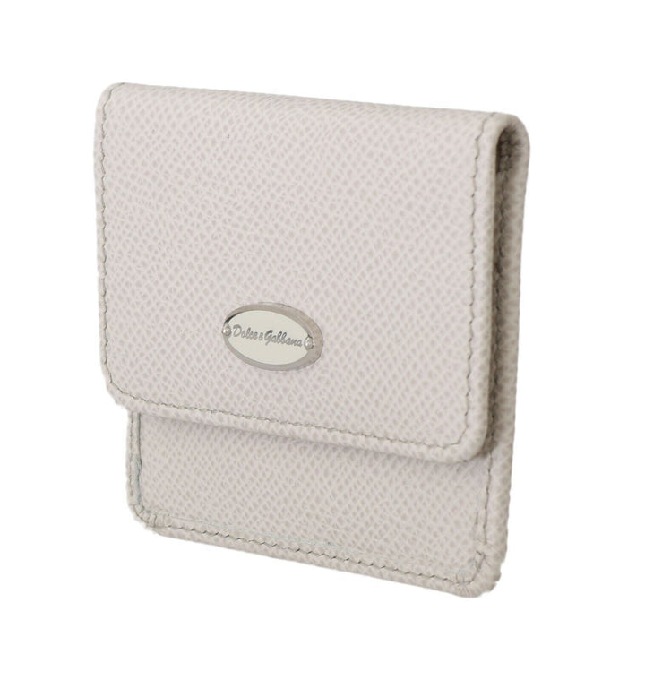  - Dolce & Gabbana Chic White Leather Condom Case Wallet - VAS15181 - Ask Me Wear