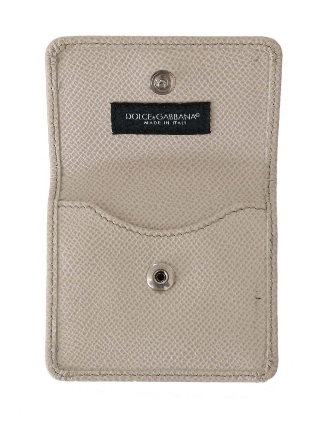  - Dolce & Gabbana Chic White Leather Condom Case Wallet - VAS15181 - Ask Me Wear