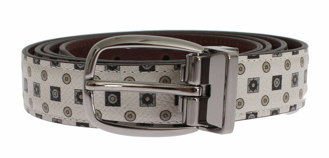  - Dolce & Gabbana Elegant Baroque Silk Tie & Leather Belt Set - SIG18357 - 115 - Ask Me Wear