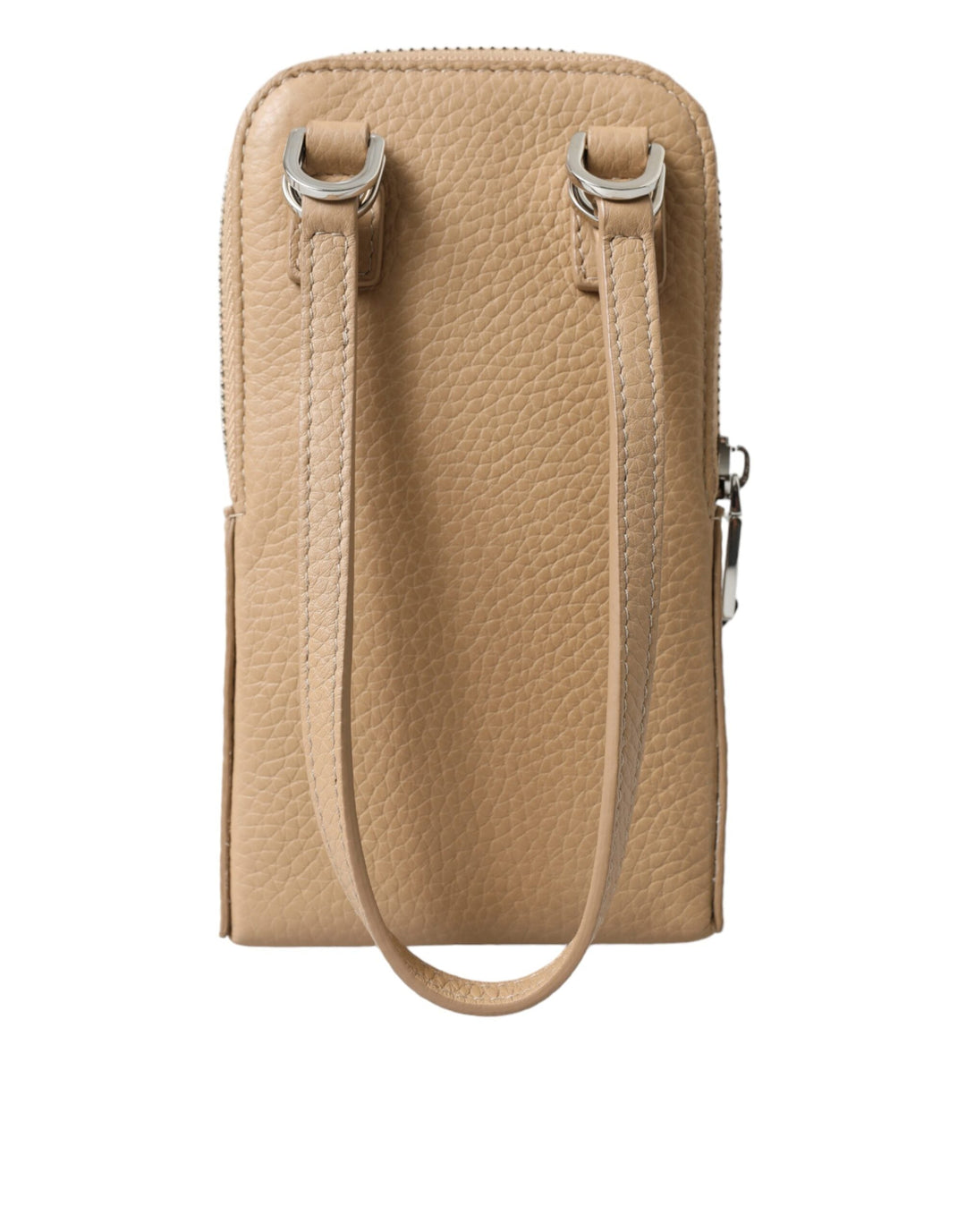  - Dolce & Gabbana Elegant Beige Leather Crossbody Phone Bag - BAG1351 - Ask Me Wear