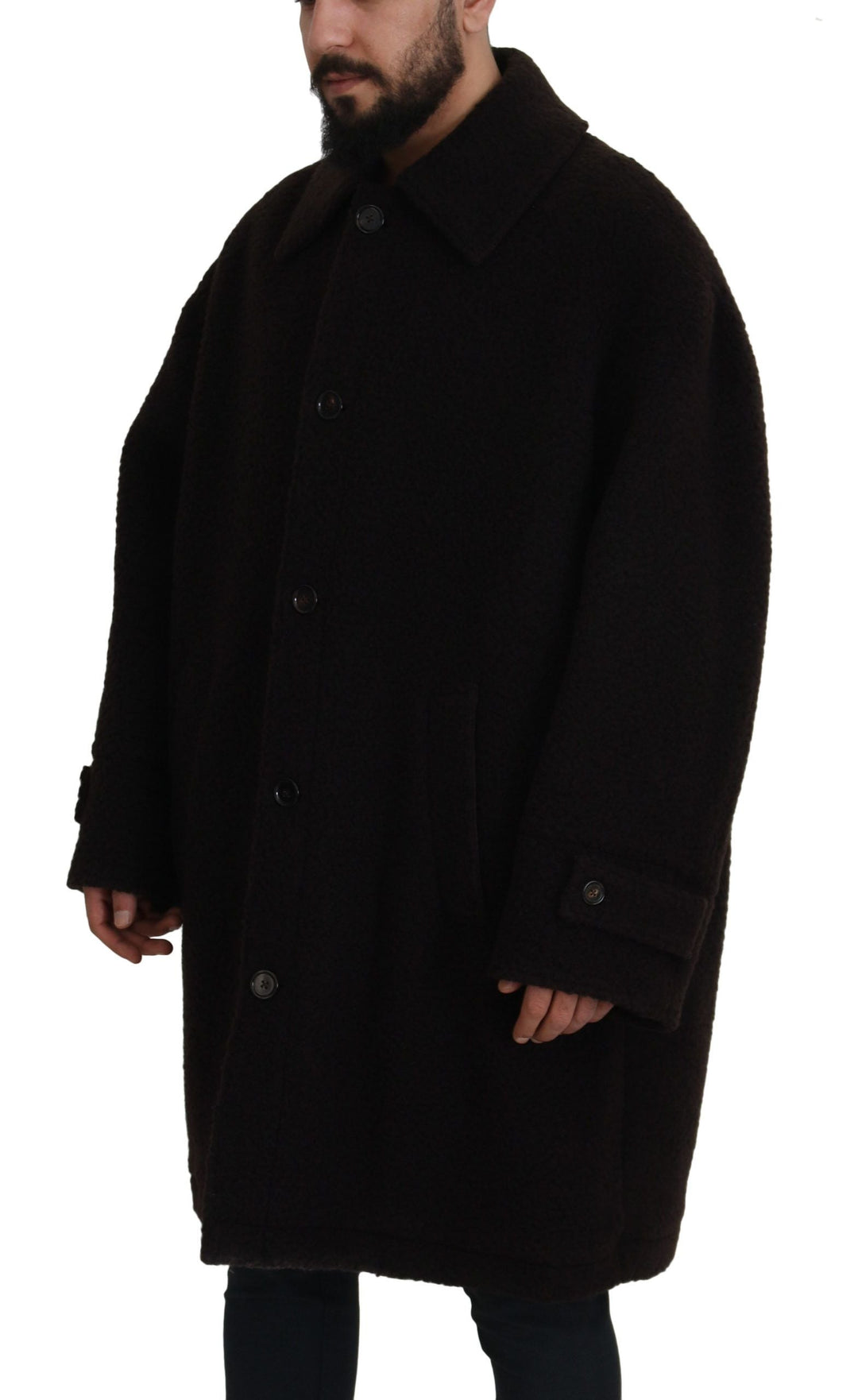  - Dolce & Gabbana Elegant Black Alpaca Wool Blend Jacket - JKT3372 - 54 - Ask Me Wear