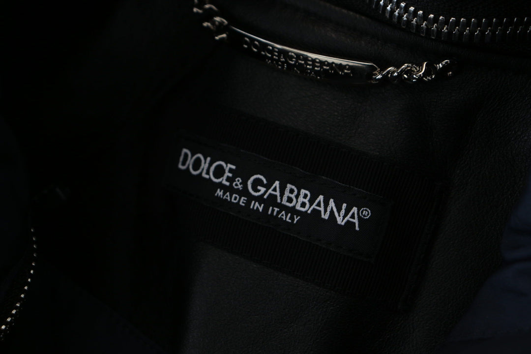  - Dolce & Gabbana Elegant Black Bomber Blouson Jacket - JKT3339 - 50 - Ask Me Wear