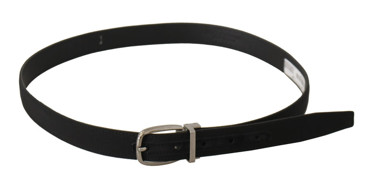  - Dolce & Gabbana Elegant Black Canvas & Leather Belt - BEL8623 - 110 - Ask Me Wear