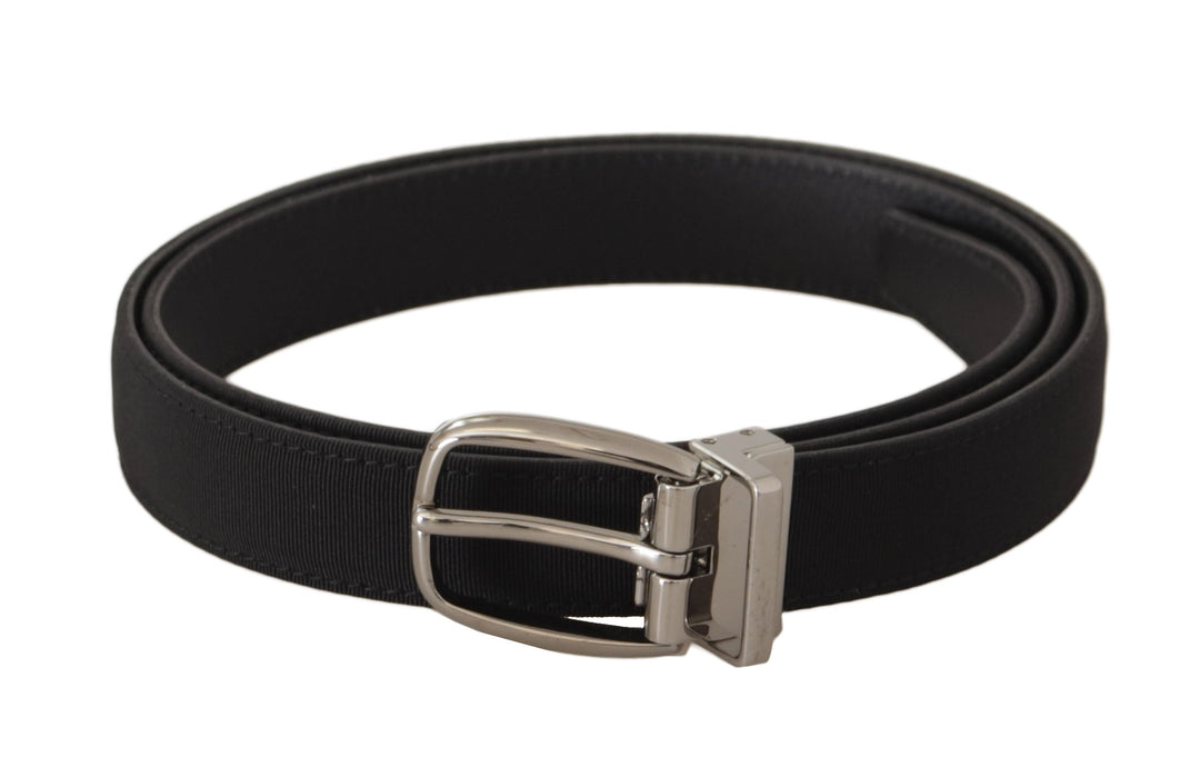  - Dolce & Gabbana Elegant Black Canvas & Leather Belt - BEL8623 - 110 - Ask Me Wear