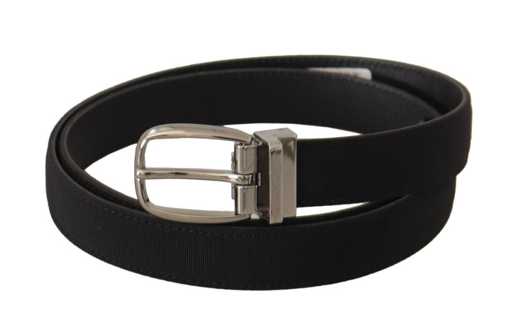  - Dolce & Gabbana Elegant Black Canvas & Leather Belt - BEL8623 - 110 - Ask Me Wear