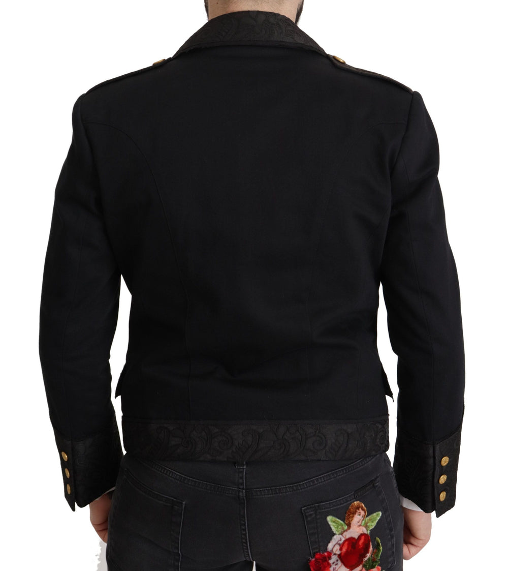  - Dolce & Gabbana Elegant Black Double Breasted Jacket - JKT3400 - 50 - Ask Me Wear