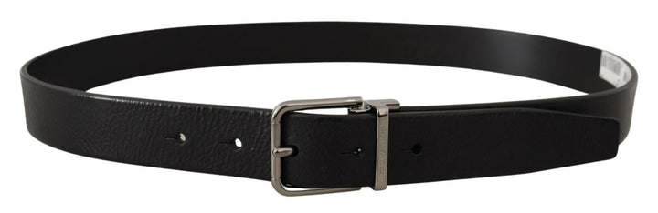  - Dolce & Gabbana Elegant Black Leather Belt - BEL8549 - 85 - Ask Me Wear