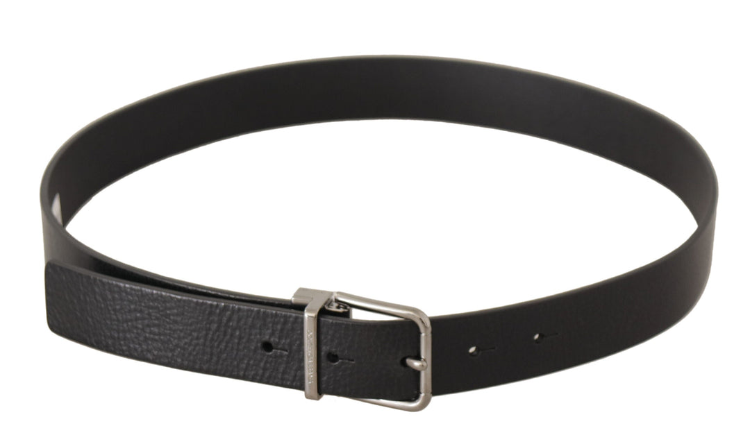  - Dolce & Gabbana Elegant Black Leather Belt with Metal Buckle - BEL8640#2 - 80 - Ask Me Wear