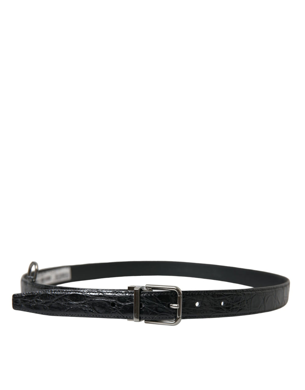  - Dolce & Gabbana Elegant Black Leather Belt with Metal Buckle - BEL9106 - 90 - Ask Me Wear