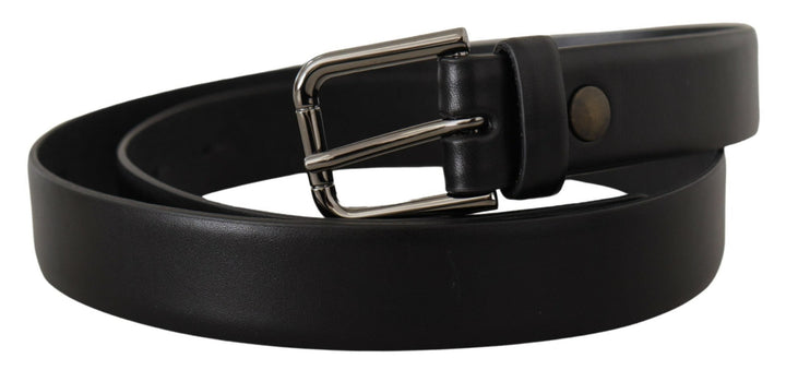  - Dolce & Gabbana Elegant Black Leather Classic Belt - BEL8580 - 80 - Ask Me Wear