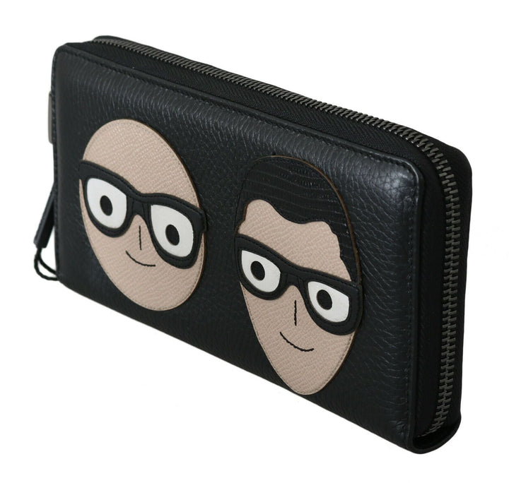  - Dolce & Gabbana Elegant Black Leather Continental Wallet - VA8502 - Ask Me Wear