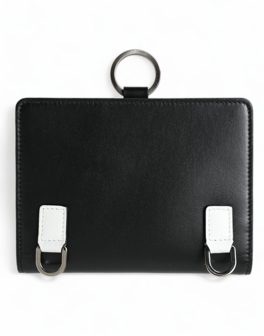  - Dolce & Gabbana Elegant Black Leather Crystal Card Holder Wallet - BAG1285 - Ask Me Wear