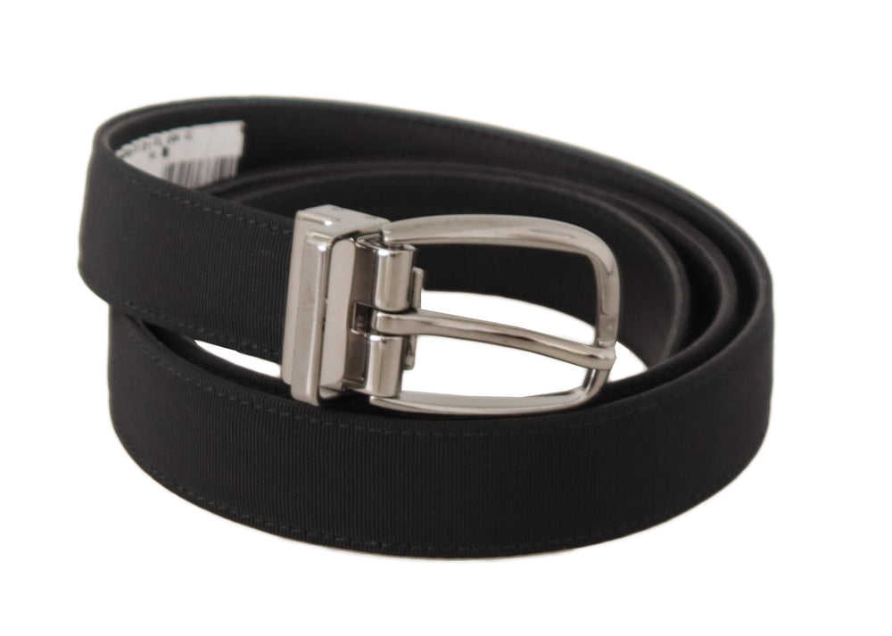  - Dolce & Gabbana Elegant Black Leather Designer Belt - BEL8634 - 85 - Ask Me Wear