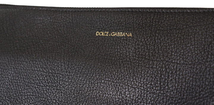  - Dolce & Gabbana Elegant Black Leather Sling Shoulder Bag - VAS12533 - Ask Me Wear