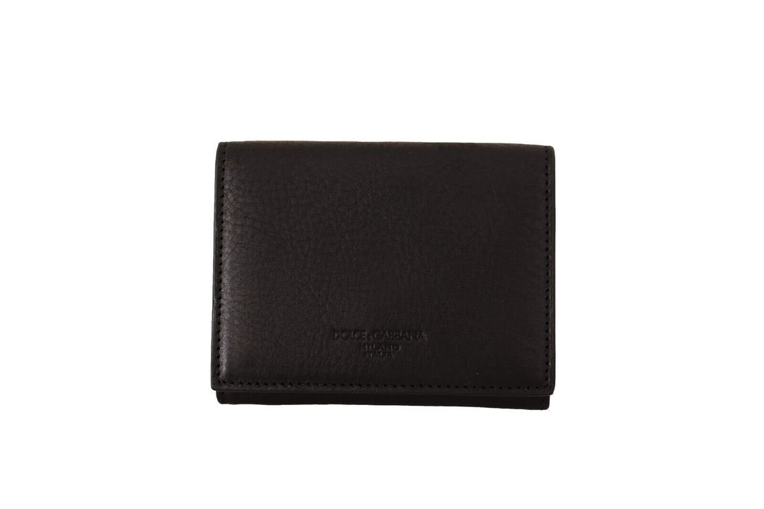  - Dolce & Gabbana Elegant Black Leather Trifold Multi Kit - VAS130153 - Ask Me Wear