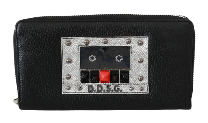  - Dolce & Gabbana Elegant Black Leather Zip Continental Wallet - VAS9307 - Ask Me Wear