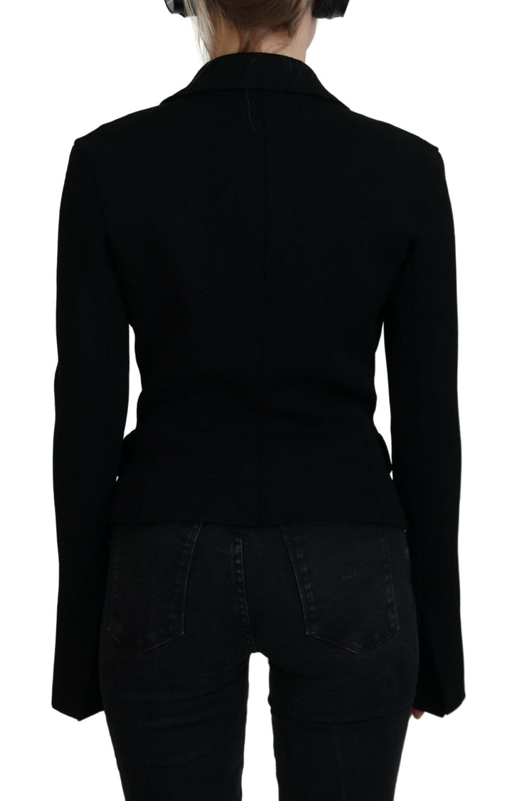  - Dolce & Gabbana Elegant Black Long Sleeve Jacket - JKT3553 - 38 - Ask Me Wear