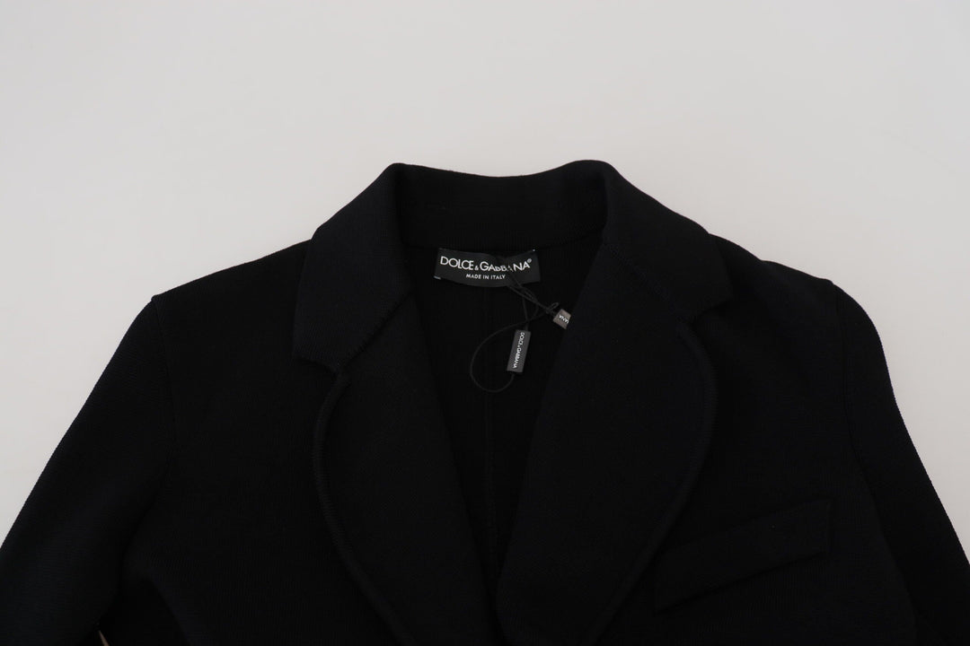  - Dolce & Gabbana Elegant Black Long Sleeve Jacket - JKT3553 - 38 - Ask Me Wear