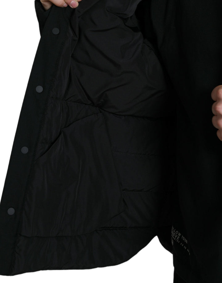  - Dolce & Gabbana Elegant Black Padded Parka Jacket - JKT4005 - 58 - Ask Me Wear