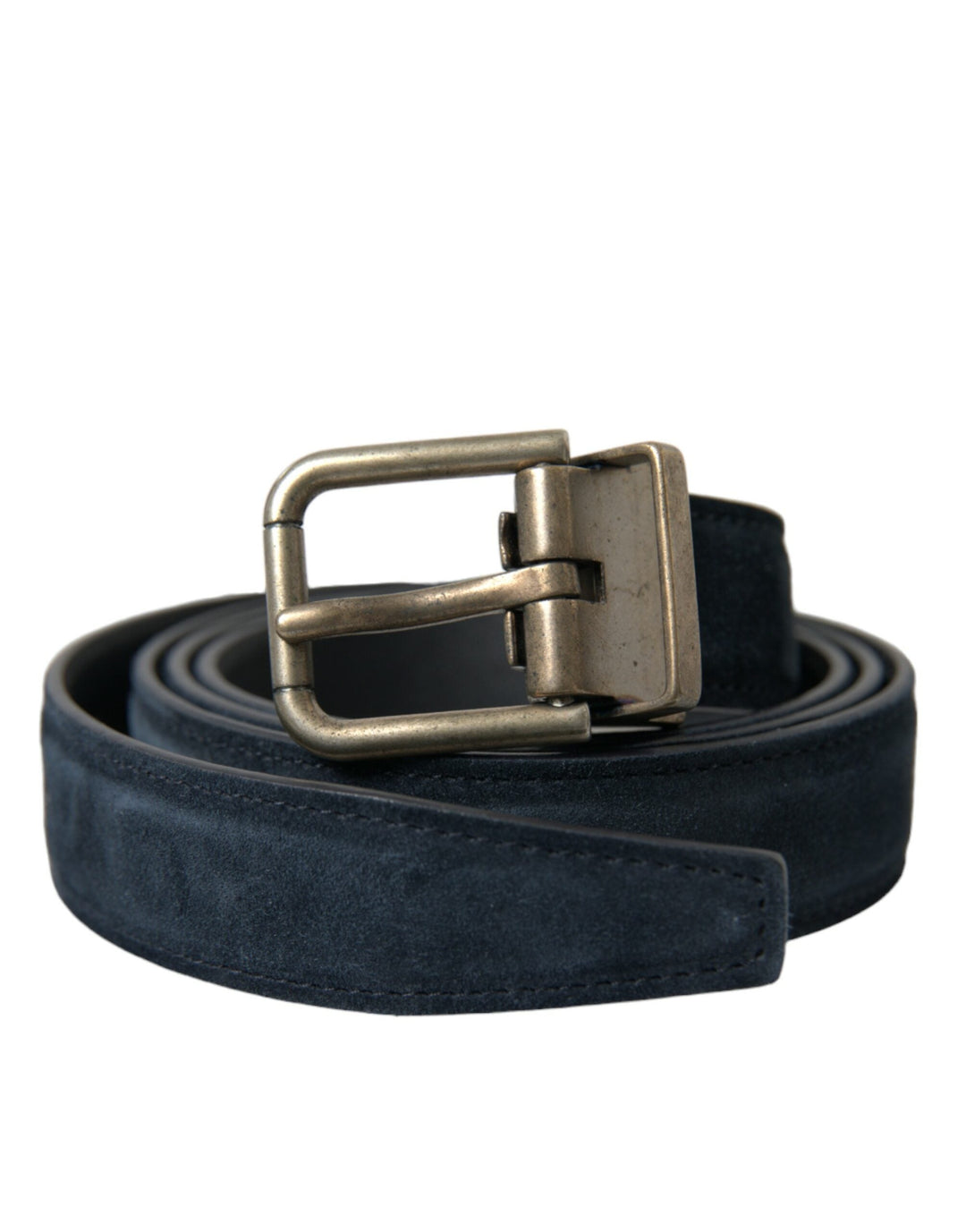  - Dolce & Gabbana Elegant Blue Leather Belt with Metal Buckle - BEL9093 - 95 - Ask Me Wear