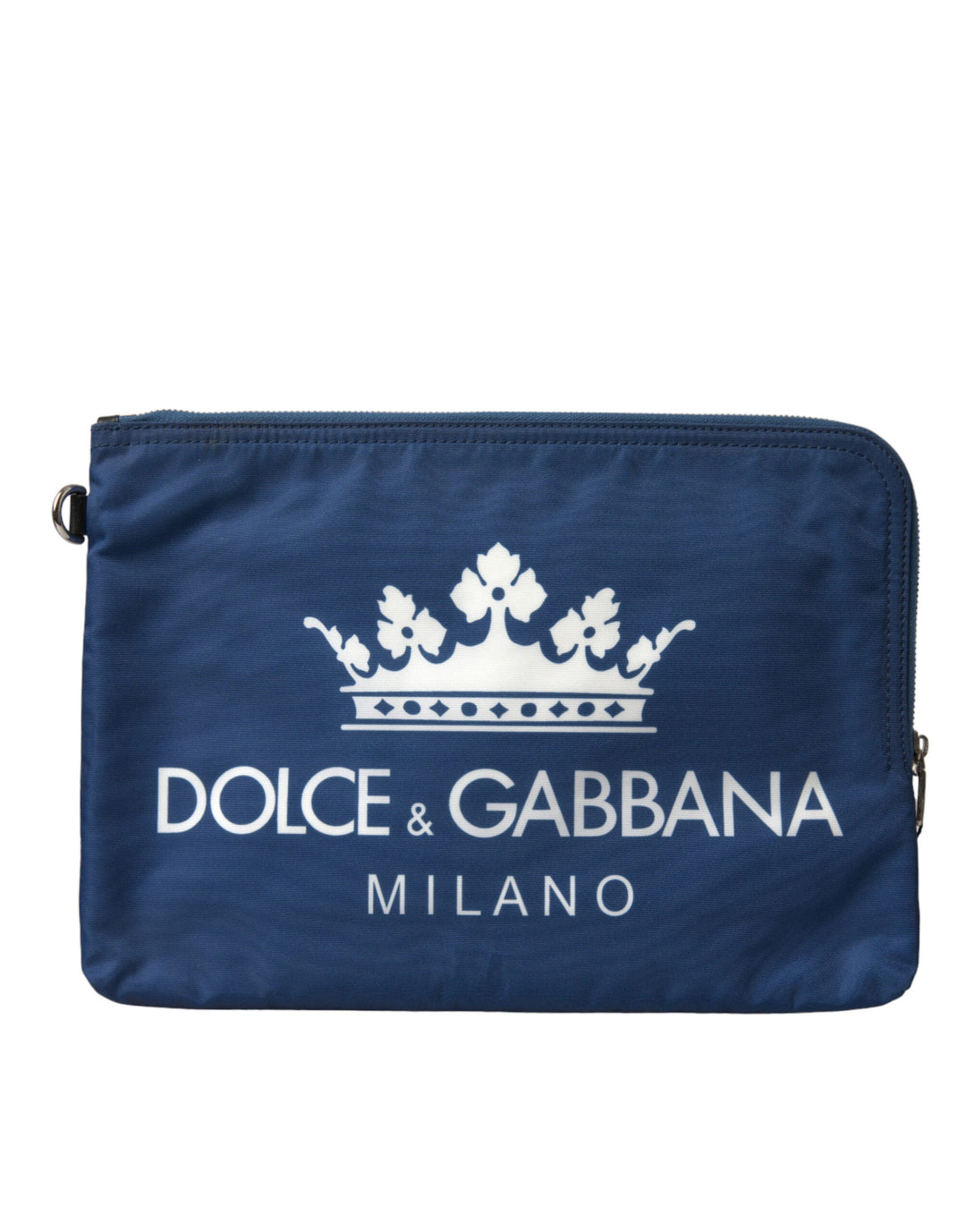  - Dolce & Gabbana Elegant Blue Nylon Zipped Clutch - BAG1376 - Ask Me Wear