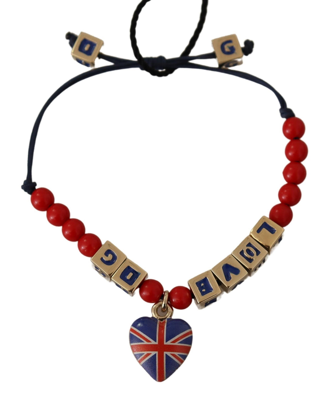  - Dolce & Gabbana Elegant Blue, Red Glass & Zama Bracelet - SMY100974 - Ask Me Wear