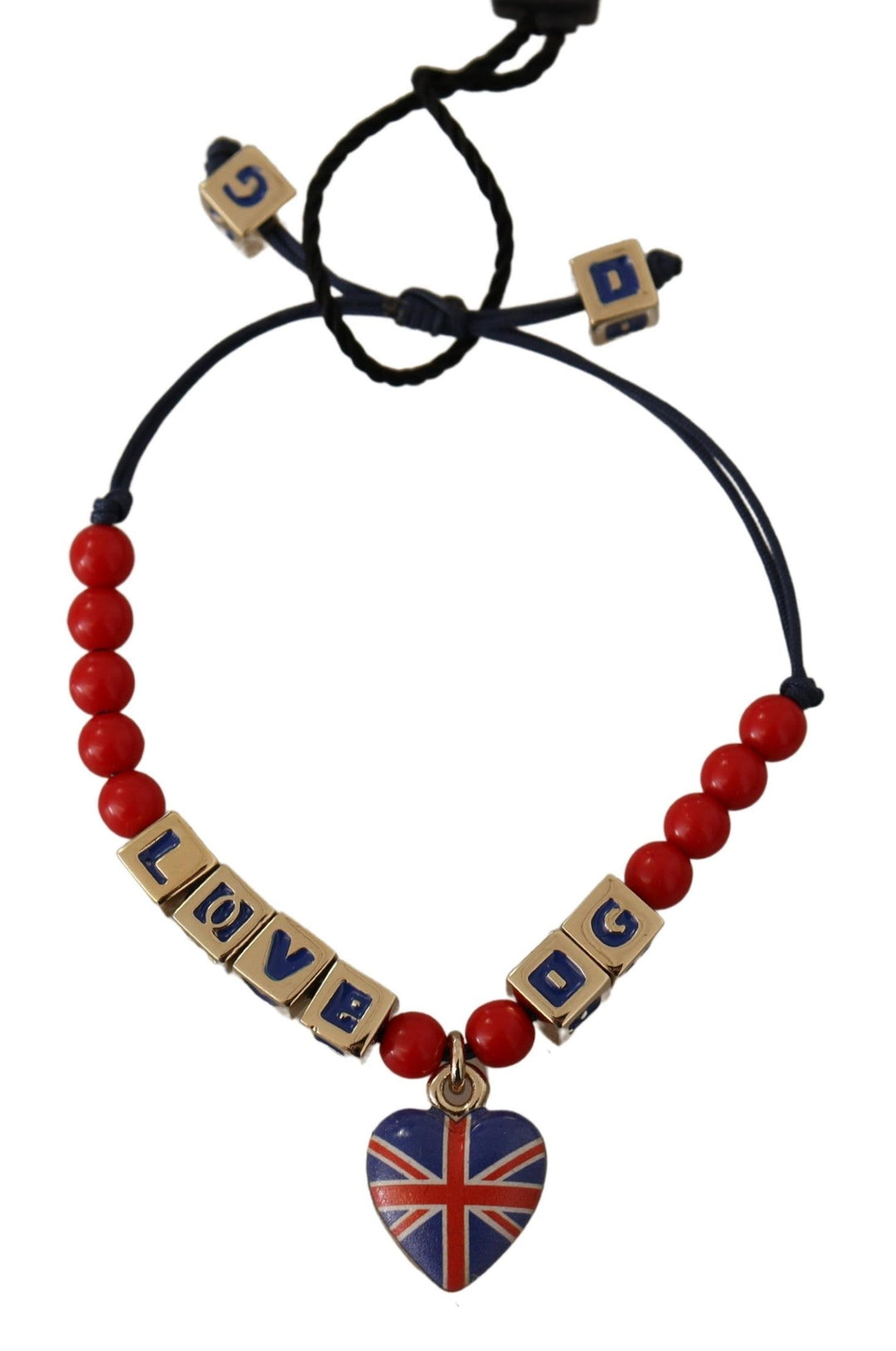  - Dolce & Gabbana Elegant Blue, Red Glass & Zama Bracelet - SMY100974 - Ask Me Wear