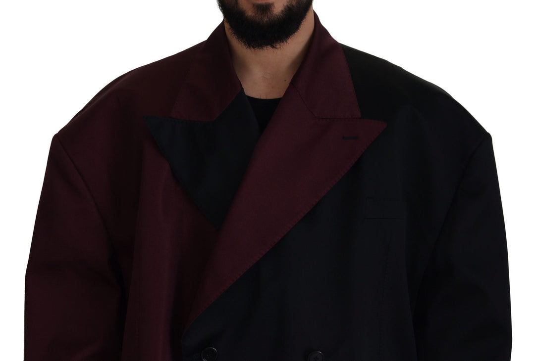  - Dolce & Gabbana Elegant Bordeaux Double - Breasted Jacket - JKT3371 - 50 - Ask Me Wear