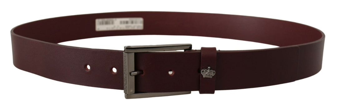  - Dolce & Gabbana Elegant Brown Leather Designer Belt - BEL8505 - 90 - Ask Me Wear