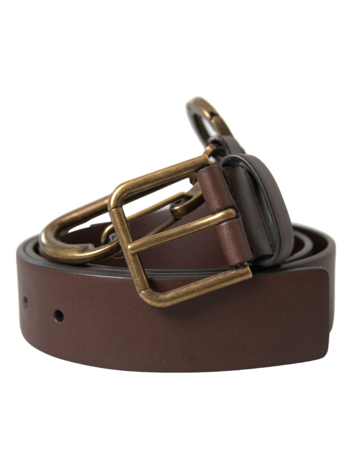  - Dolce & Gabbana Elegant Calf Leather Belt with Metal Buckle Closure - BEL9034 - 100 - Ask Me Wear