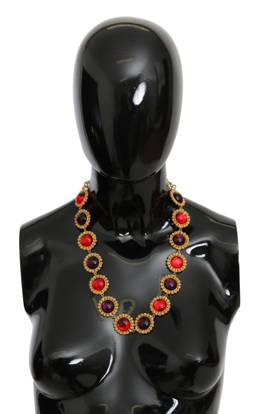  - Dolce & Gabbana Elegant Crystal Charm Statement Necklace - SMY10083 - Ask Me Wear