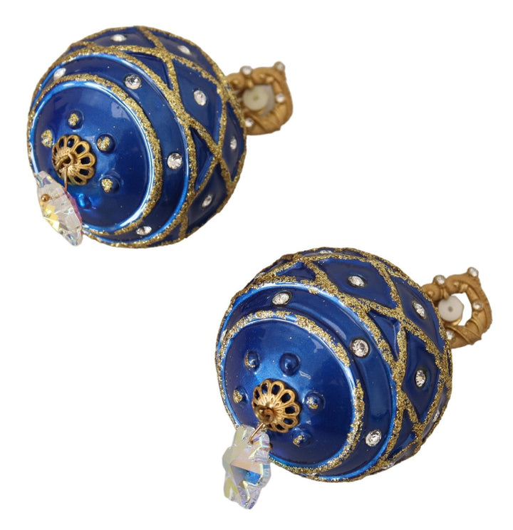  - Dolce & Gabbana Elegant Dangling Crystal Christmas Ball Earrings - SMY101098 | SMY100779 - Ask Me Wear