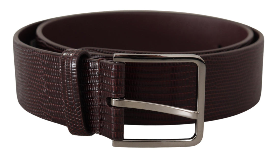  - Dolce & Gabbana Elegant Dark Brown Leather Belt - BEL8611 - 90 - Ask Me Wear