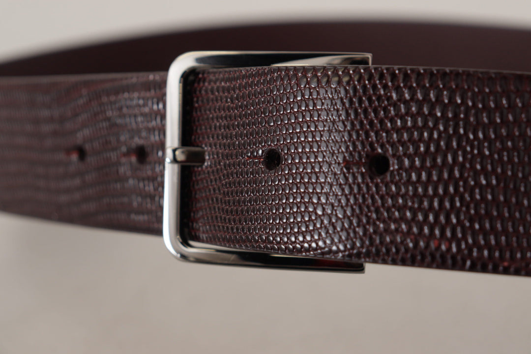  - Dolce & Gabbana Elegant Dark Brown Leather Belt - BEL8611 - 90 - Ask Me Wear